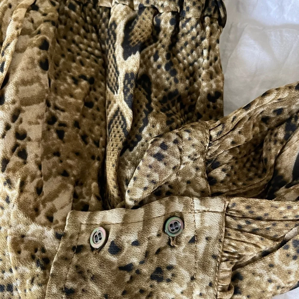 Isabel Marant Python ruffle dress NWOT - Picture 6 of 14